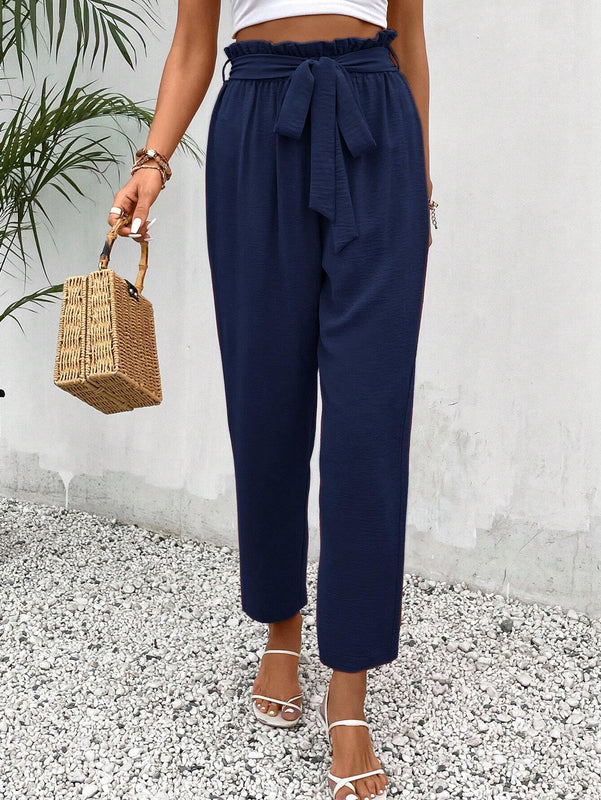 Frenchy Mujeres Pantalones largos regulares simples diarios unicolor