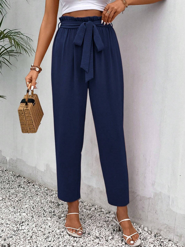 Frenchy Mujeres Pantalones largos regulares simples diarios unicolor