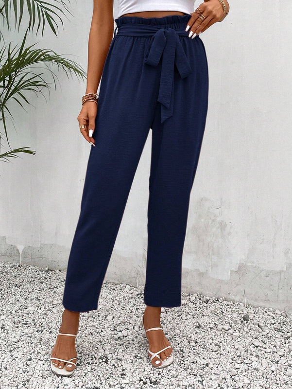 Frenchy Mujeres Pantalones largos regulares simples diarios unicolor