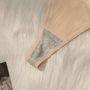 Set de bragas tanga ribete con tira transparente 2 paquetes