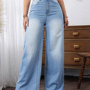 LUNE Pantalones Jeans sencillos de unicolor para el uso diario de las damas