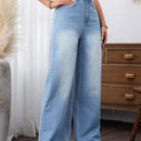 LUNE Pantalones Jeans sencillos de unicolor para el uso diario de las damas