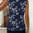 Clasi Body sin mangas con escote en V y estampado floral para mujeres, verano
