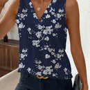 Clasi Body sin mangas con escote en V y estampado floral para mujeres, verano
