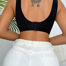 Sujetador push-up comodo para mujer de dos tonos sin costuras