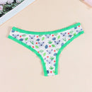 Paquete de 2 tangas y calzoncillos estampados para mujer Morvia, lindos koalas caricaturescos con ribetes de encaje comodos, ropa interior y lenceria para mujeres