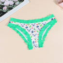 Paquete de 2 tangas y calzoncillos estampados para mujer Morvia, lindos koalas caricaturescos con ribetes de encaje comodos, ropa interior y lenceria para mujeres