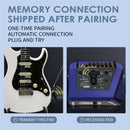 Sistema Inalámbrico para Guitarra A9 con Receptor de 2.4GHz, Carga USB-C, Conectividad Inalámbrica - Transmisor y Receptor Azules para Guitarra Eléctrica, Accesorio para Instrumento Musical con Batería de 300mAh, Transmisor Inalámbrico para Guitarra