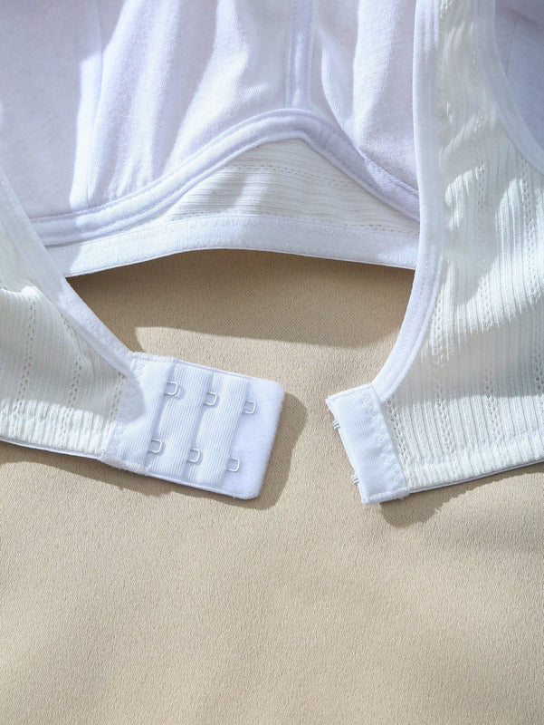 Sujetador Simple texturizado de unicolor para mujeres
