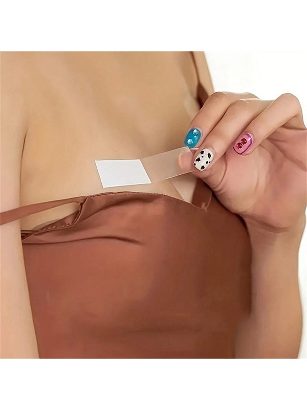 36 pegatinas antiderrapantes invisibles, pegatinas transparentes impermeables sin costuras de doble cara, adecuadas para cuellos de camisas, ropa interior de mujer y accesorios de ropa interior.