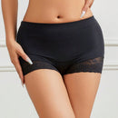 1 pieza Mujeres Cintura Alta Bragas Boxer Briefs Panty de Encaje Panties Cortos de Control de Barriga Boyshorts Florales