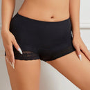 1 pieza Mujeres Cintura Alta Bragas Boxer Briefs Panty de Encaje Panties Cortos de Control de Barriga Boyshorts Florales