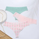 Lenceria de tanga para mujer en unicolor y estampado, comoda