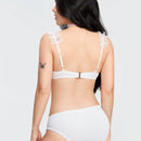 ROMWE Kawaii Conjunto De Ropa Interior Dulce Y Encantador Con Encaje Y Decoracion De Lazo