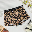 Ropa Interior de Mujer con Corte Cuadrado y Estampado de Leopardo