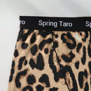 Ropa Interior de Mujer con Corte Cuadrado y Estampado de Leopardo