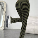 EZwear Pantalones ajustados con abertura lateral en el dobladillo