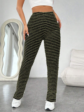 EZwear Pantalones ajustados con abertura lateral en el dobladillo