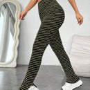 EZwear Pantalones ajustados con abertura lateral en el dobladillo