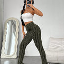 EZwear Pantalones ajustados con abertura lateral en el dobladillo
