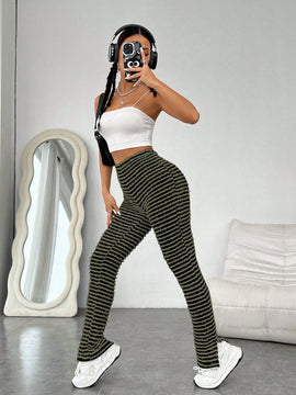 EZwear Pantalones ajustados con abertura lateral en el dobladillo