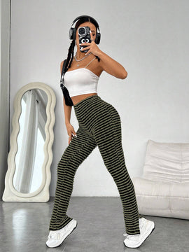EZwear Pantalones ajustados con abertura lateral en el dobladillo