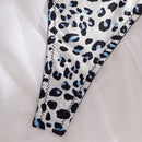 Conjunto de Brasier y Tangas de estampado de leopardo con soporte, 2 piezas