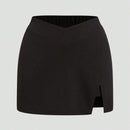 Prive Falda pantalon con cintura irregular y dobladillo dividido