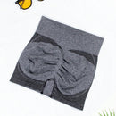 1 pieza shorts de yoga de cintura alta sin costuras amarillos, shorts comodos y transpirables con control de abdomen y levantamiento