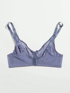 NEW Ropa interior transpirable de malla para mujer, sosten comodo bordado con flores para el verano