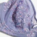 NEW Ropa interior transpirable de malla para mujer, sosten comodo bordado con flores para el verano