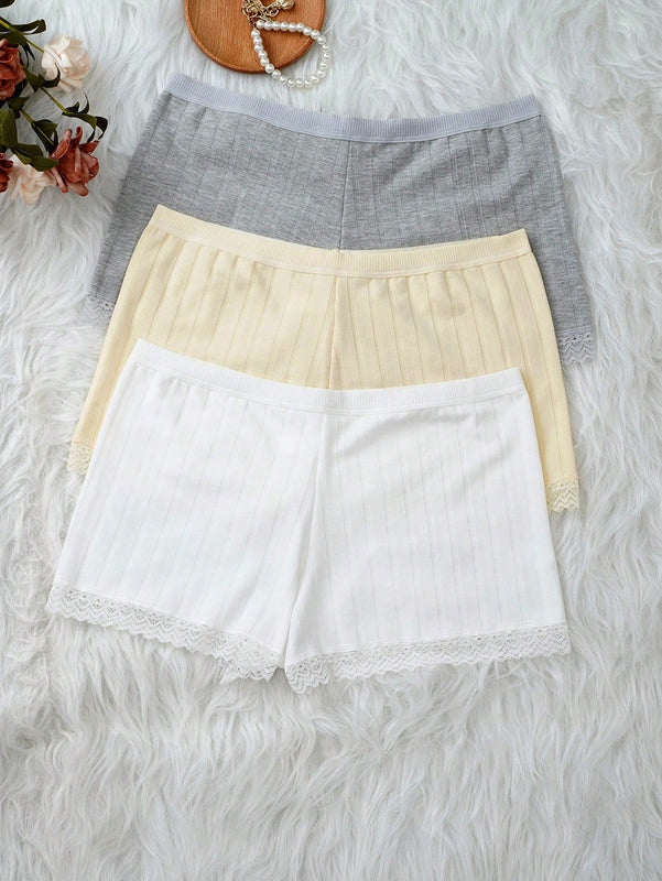 Mujeres comodas anti-vaciado bragas, conjunto de 3