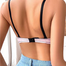 Ropa interior femenina con alambre y color de bloqueo simple (pieza unica)