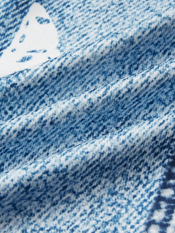 LUNE Jeans ajustados con cintura elastica y diseno de imitacion de denim, versatiles y a la moda para mujeres