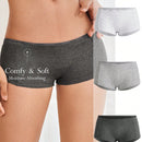 Leisure Bragas Tipo Boyshorts Con Banda Con Estampado De Letras Para Mujer