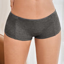 Leisure Bragas Tipo Boyshorts Con Banda Con Estampado De Letras Para Mujer
