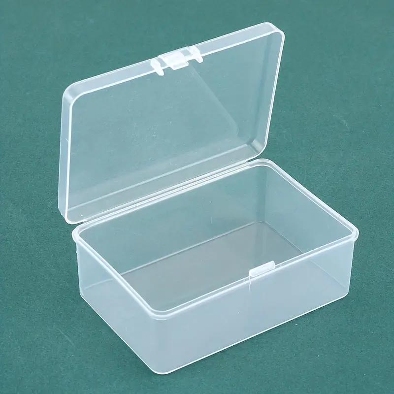 Caja de almacenamiento plástica transparente con tapa - Organizador duradero multiusos para útiles de oficina, escuela y papelería - Diseño compacto y transparente, regalo ideal para organización en casa y trabajo, caja de suministros, cierre seguro