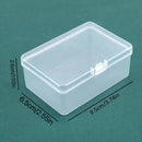 Caja de almacenamiento plástica transparente con tapa - Organizador duradero multiusos para útiles de oficina, escuela y papelería - Diseño compacto y transparente, regalo ideal para organización en casa y trabajo, caja de suministros, cierre seguro