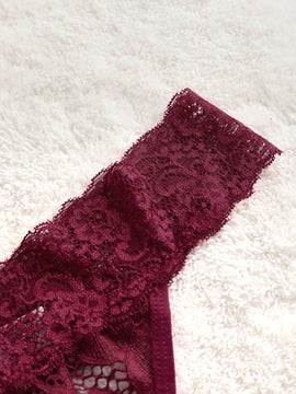 Conjunto de 8 piezas de sosten y Tangas para mujer en unicolor y con encaje y detalle de borde de concha