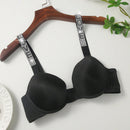 Sujetador push up panel con cinta con letra