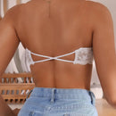 NEW  Bra tipo bandeau con tiras cruzadas para mujeres