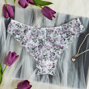 Panties Triangulares Con Encaje Floral