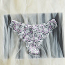 Panties Triangulares Con Encaje Floral