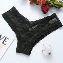 4/piezas tanga sexy para mujer, con diseno de flores pequenas calado y tirantes cruzados de encaje, ropa interior sexy