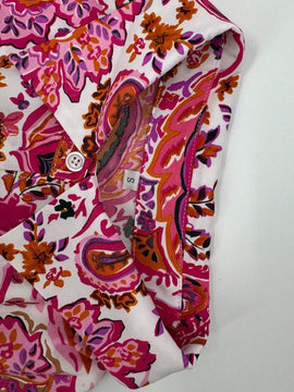 LUNE Camisa impresa casual y versatil con cuello doblado para vacaciones
