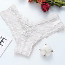 4/piezas tanga sexy para mujer, con diseno de flores pequenas calado y tirantes cruzados de encaje, ropa interior sexy