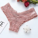 4/piezas tanga sexy para mujer, con diseno de flores pequenas calado y tirantes cruzados de encaje, ropa interior sexy