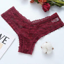 4/piezas tanga sexy para mujer, con diseno de flores pequenas calado y tirantes cruzados de encaje, ropa interior sexy