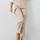 Pantalones casuales simples y lisos para mujer para uso diario