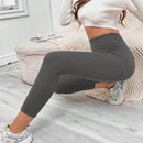 EZwear Pantalones negros ajustados con detalle de botones, bolsillos parchados